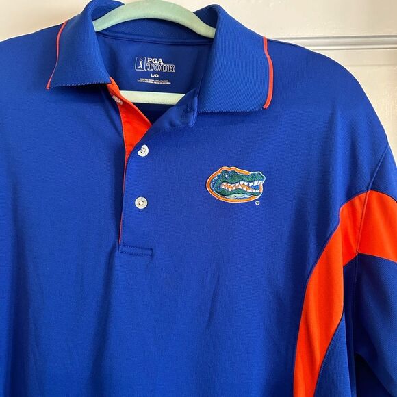 PGA Tour University of Florida Gators men’s Polo Shirt Size L - Picture 2 of 7